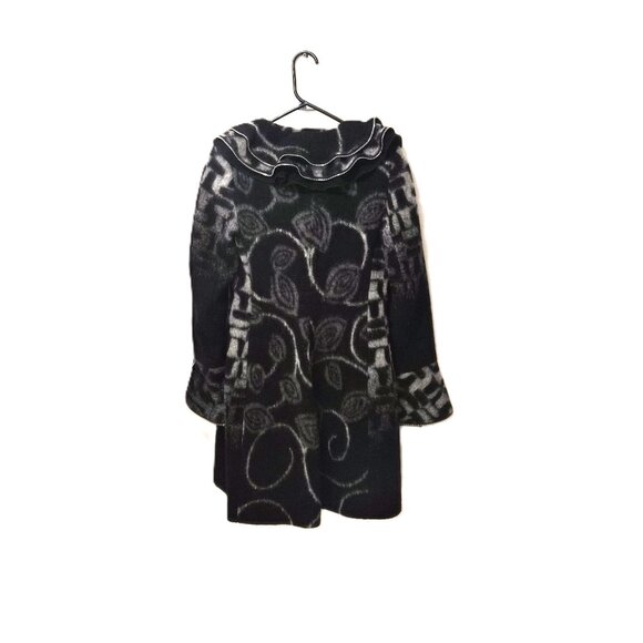 Italian Designer Felted Wool Coat by Sonia Gonnelli XS Dark Academia Avant Garde - Picture 3 of 9
